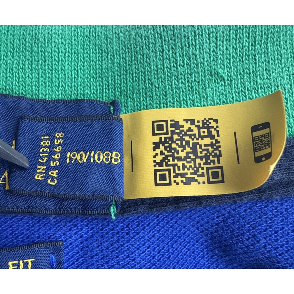 Polo Ralph Lauren Men's Blue Multi Color Block Classic Fit Polo Size XXL - Picture 7 of 8